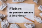 fiches de punition scolaire a imprimer